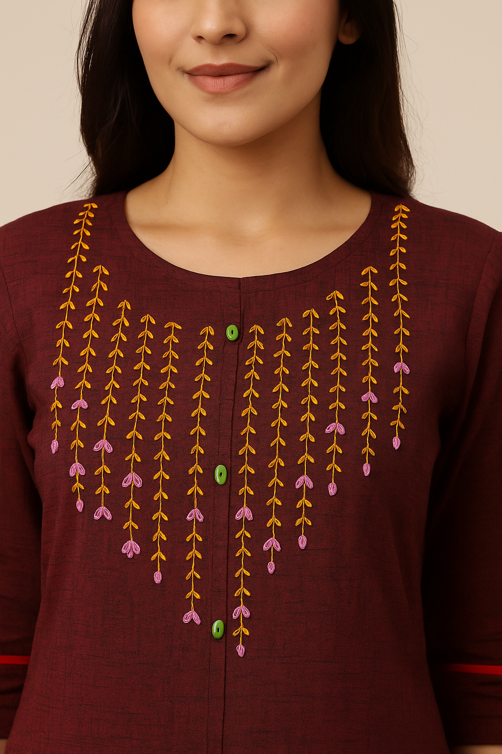 Kurti – Maroon