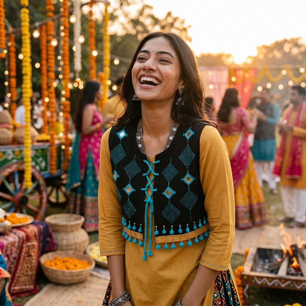 Festive Banjara Crop Jacket Edit