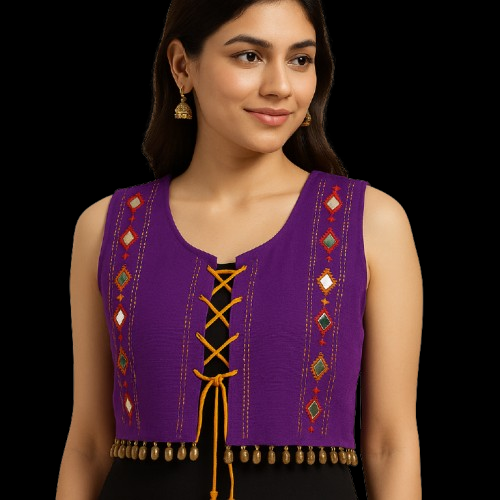 Crop Jacket – Violet