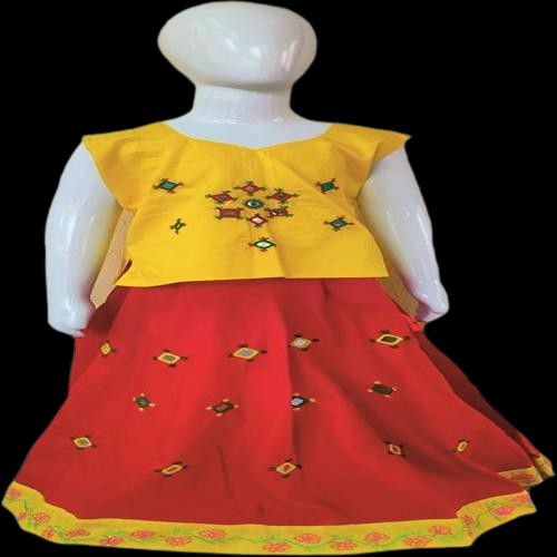 Lehenga Choli (Kids) – Yellow-Red